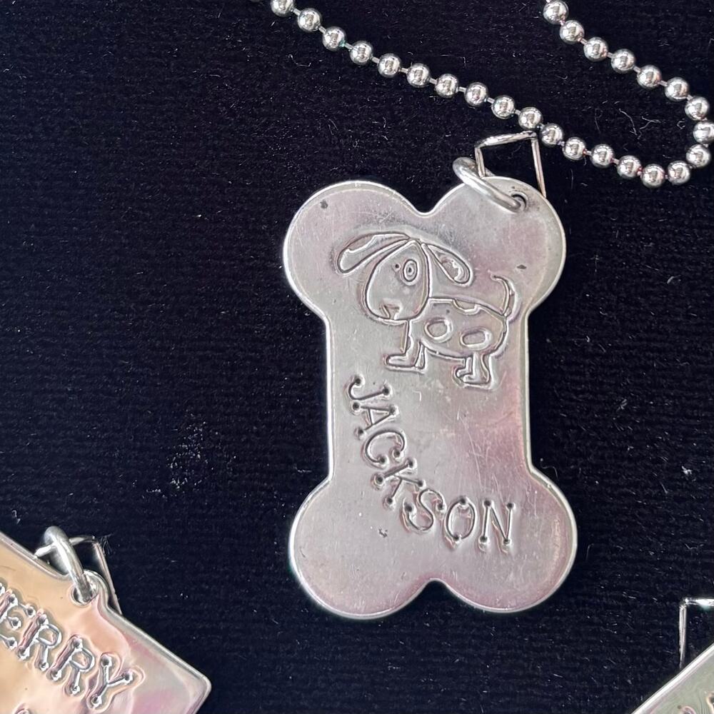 Lucy Ann Sterling Silver Dog Bone "Jackson" Charm 1.5 in. 9 grams